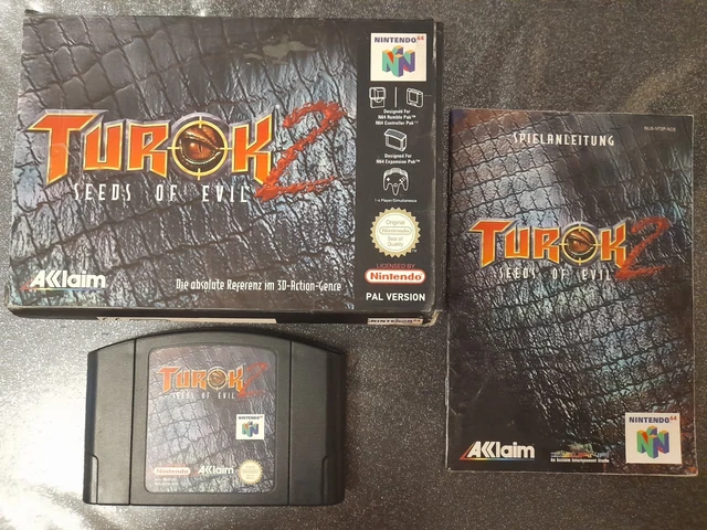 N64 -- Turok 2: Seeds of Evil / Violence Killer -- Boxed. Japan Game. 25061