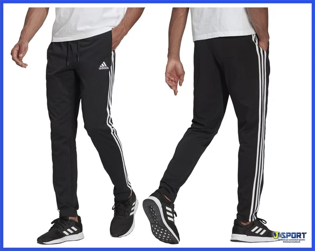 Pantalone di Tuta da Uomo ADIDAS Cotone Pantaloni Sportivi Palestra Nero XXL