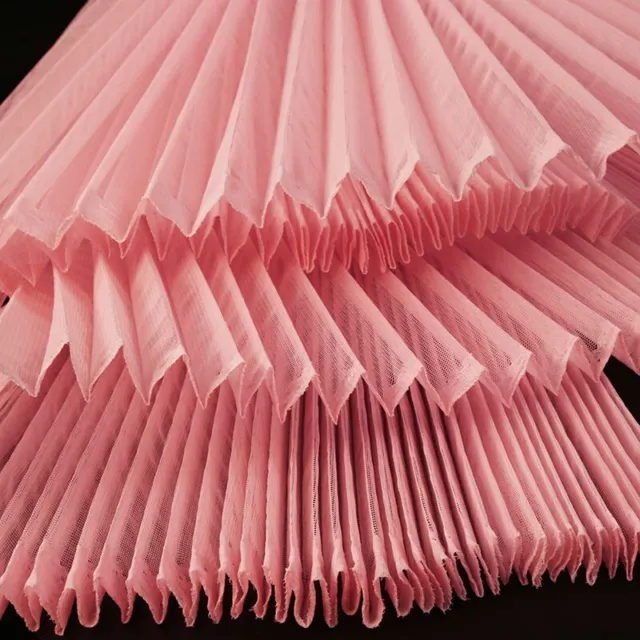 Organ Pleated Organza Fabric Sheer Mesh Tulle DIY Crafts Material Sewing Costume