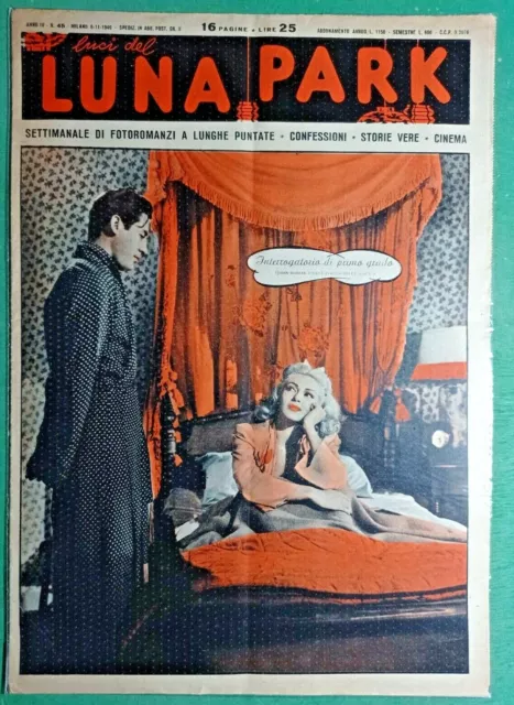 John Hodiak & Lana Turner- Fotoromanzo Luci Del Luna Park Anni 40-Rif-8993