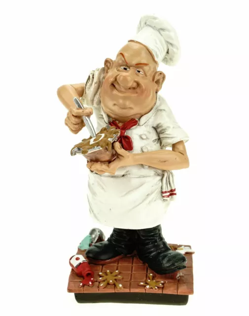 Vogler 841-2380 Funny Life Chefkoch 17 cm Figur Koch Köchin