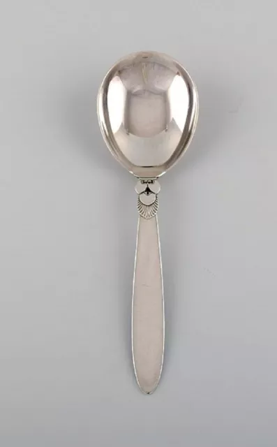 Georg Jensen Cactus serving spoon in sterling silver.