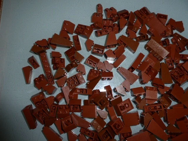 Lego Lot + 230 Tuiles Classiques Et Inversees, Differents Marrons 3