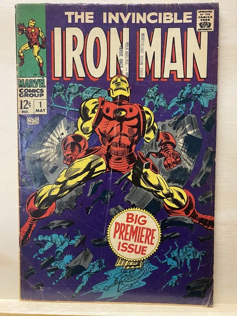 invincible Iron Man 1 (1968) ￼ Marvel Comics. ￼ solo series starts