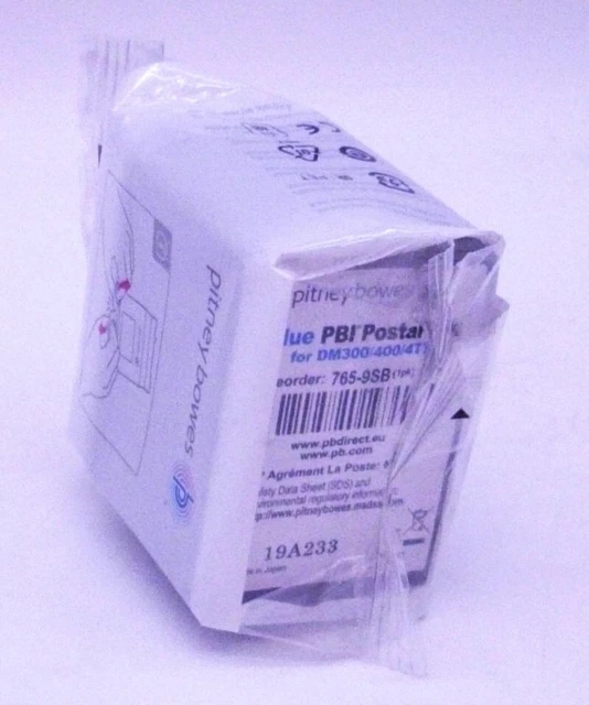 Pitney Bowes 765-9SB blue PBI Postal Ink Tinte für DM 300c 400 400c 450 475 OVP