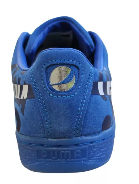 Puma Suede Classic x Pepsi Hommes Baskets en cuir bleu Chaussures à lacets 2