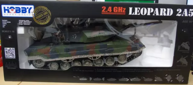 0707 Hobby Engine Leopard 2A5 Serbatoio 2,4 GHz Modello RC Giocattolo Senza Trasmettitore Usato