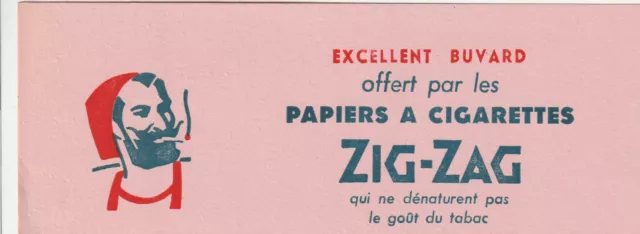 H42 Ancien Buvard - PAPIER A CIGARETTES ZIG ZAG