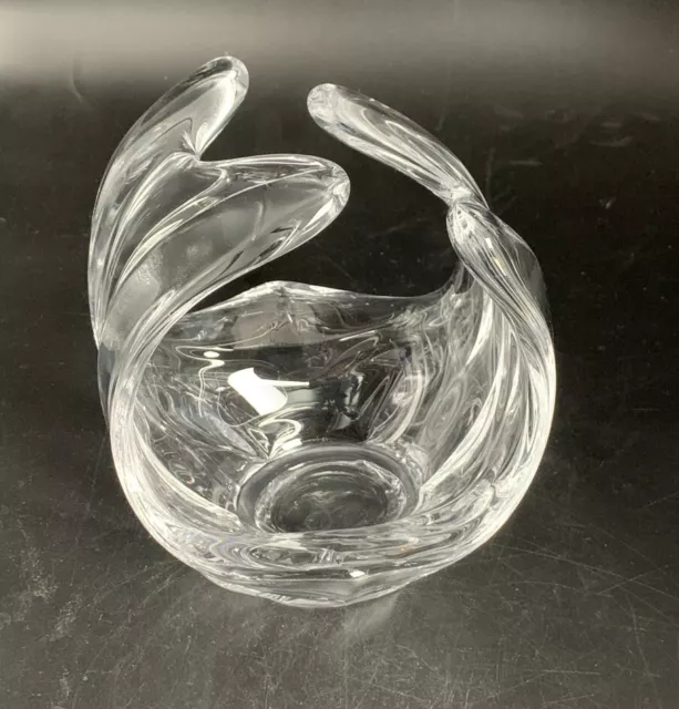 Muranoglas Korbschale Art Deco; Murano; D14cm, H17.5cm, 1.35kg schwer