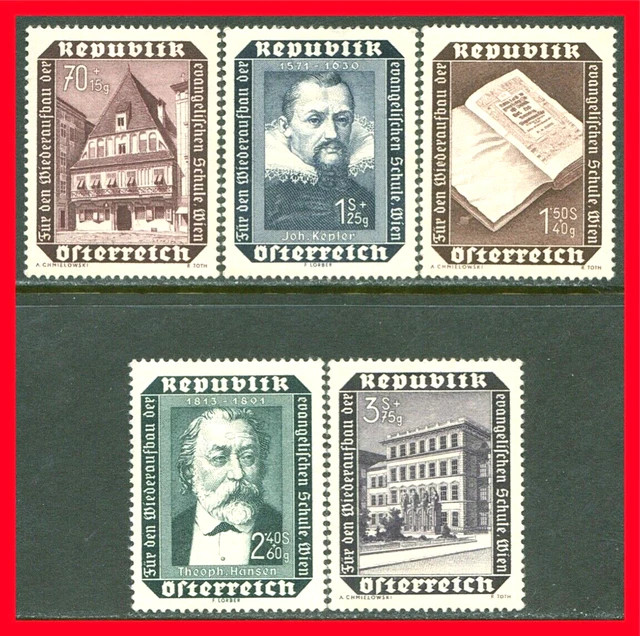 Austria Semi-postal Stamps Scott B281-B285, Mint Complete Set!! A207