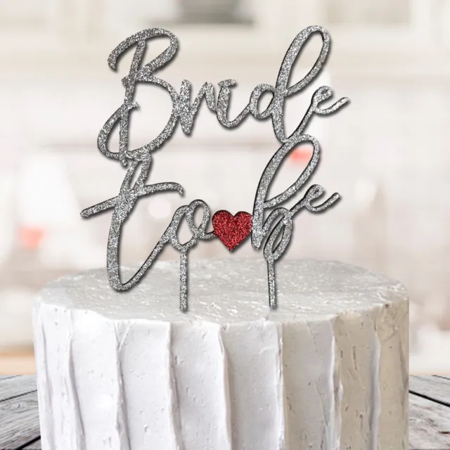 Bride To Be Cake Topper Bridal Shower Hen Party Decorations Wedding Night Heart