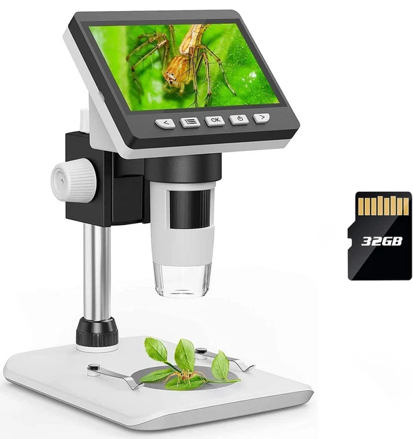 DIGITAL SOLDERING MICROSCOPE 4.3" LCD USB Microscope 1000x with Lights
