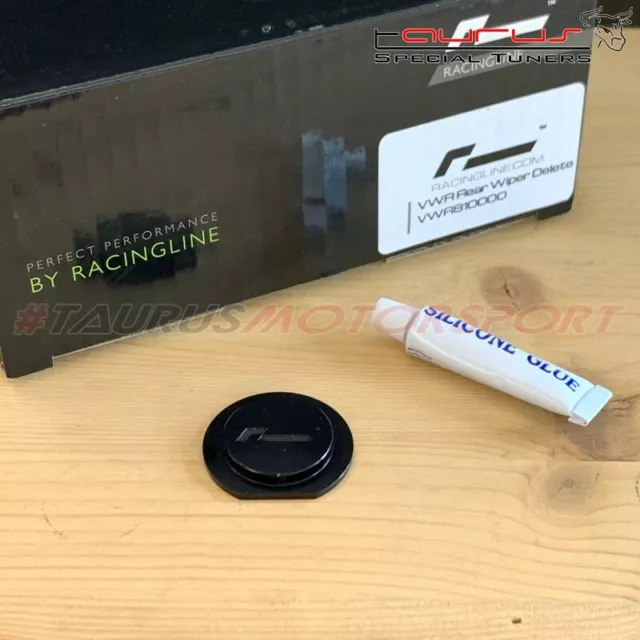 Bouchon Élimination Essuie-Glace Arrière En CNC Noir Vwr Racingline