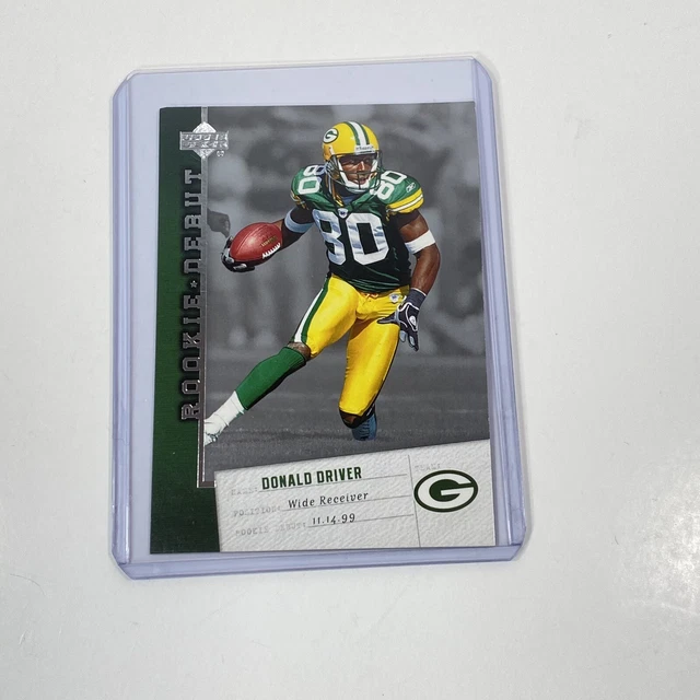 2006 Upper Deck #37 Donald Driver WR Rookie Football Packers NM OR BETTER