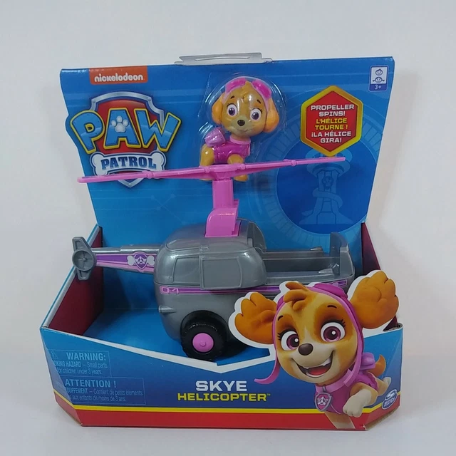 NEW PAW PATROL Skye Helicopter Vehicle with Collectible Figure Spin