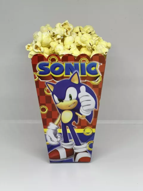 10 ct. Pack - Sonic Popcorn Boxes / Paq. con 10 Cajas de Sonic