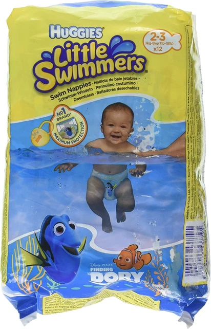 Huggies Little Swimmers Disposable Swim Diapers, X-Small (7Lb-18Lb.), 12-Count