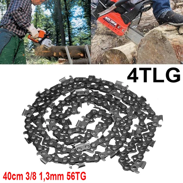 3 x zaagkettingen 40 cm 56TG 1,3 mm 3/8LP, kettingzaagketting met lage 3 x zaagkettingen 40 cm 56TG 1,3 mm 3/8LP, kettingzaagketting met lage