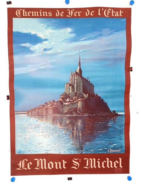 Affiche ville du Mont-Saint-Michel, idée cadeau| L'Afficherie