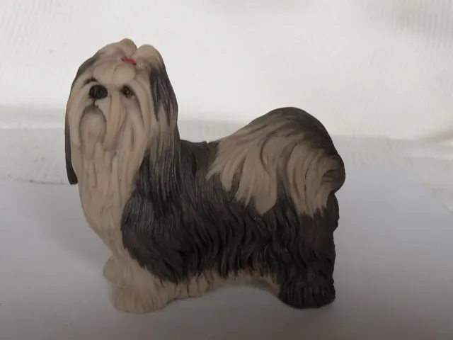 Lovely Shih Tzu Dog Resin Figure Ornament