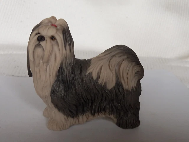 Lovely Shih Tzu Dog Resin Figure Ornament
