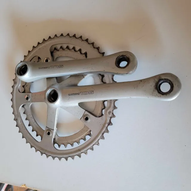 Shimano 105 Crankset Vintage Road Fg 1056 Bike Bicycle 172.5 Mm Length Square