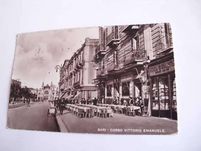 Bari - Corso Vittorio Emanuele - spedita f. p. 1942 + gelati