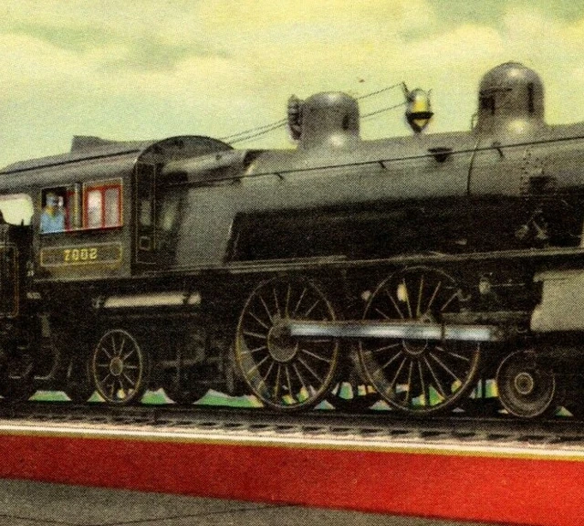 Worlds Fastest Locomotive Chicago Railroad Fair 1949 Vintage Postcard 5705D