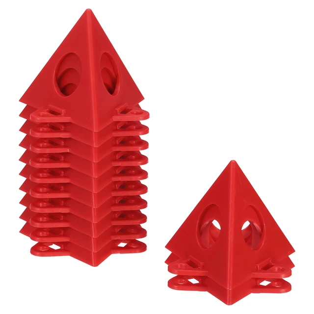 Pittura Supporti,12pz ABS Plastica Mini Cono Vernice Stand,Rosso