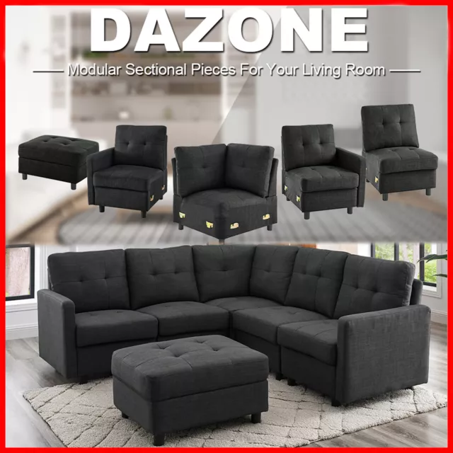 Modular Sectional Sofa DLY Couch Modern Fabric Upholstered Sofa Living Room