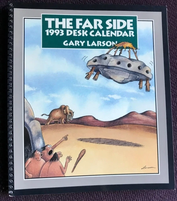 THE FAR SIDE 1993 Desk Calendar Gary Larson Full Page Cartoons Unused