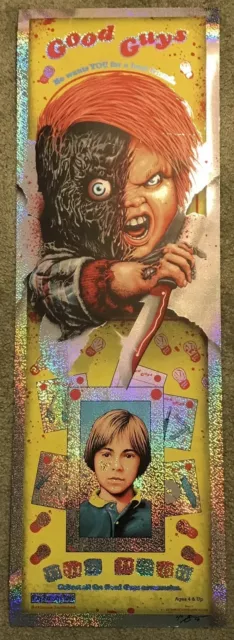 Child’s Play Chucky Doll Steven Holliday Movie Foil Print Poster Mondo Horror