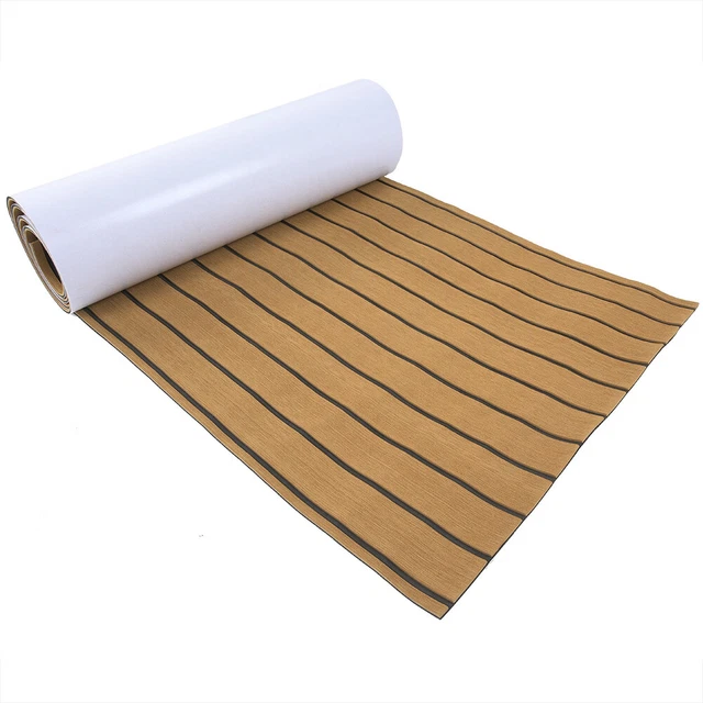 (Brown Black Stripes) Tappeto Per Pavimento Spessore Eva Tappetino Per