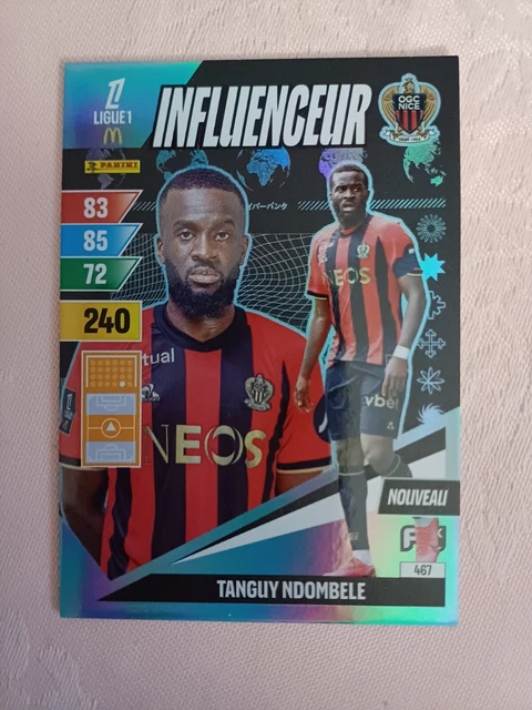 Carte Adrenalyn Signée OGC Nice - Joueur PLEA, Collection Football Ligue 1, Parfaite Pour Les Fans Et Collectionneurs