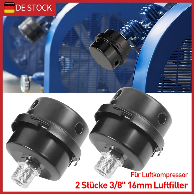 Luftkompressor Ansaugfilter Schalldämpfer – 20 Mm Außengewinde, Mit Schwammfilter, Für Kolbenpumpen