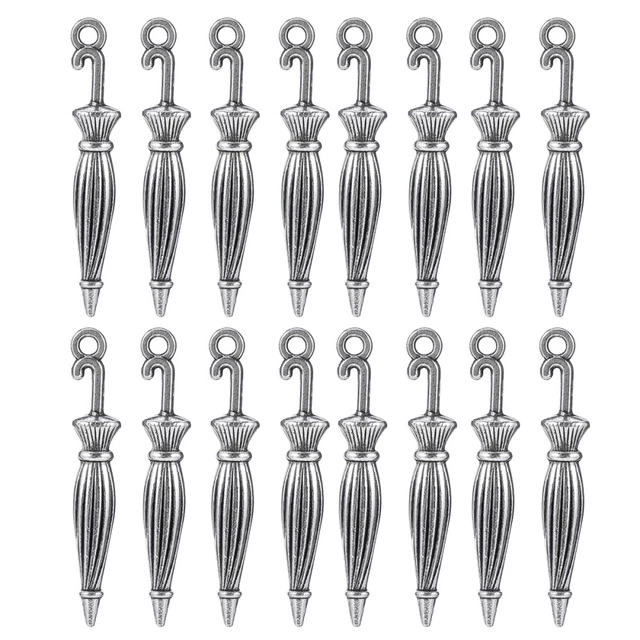50 Pcs Regenschirm-Anhänger Zinklegierung Lose Perle Aus Vintage-Metall