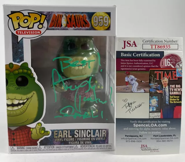 Stuart Pankin Signed Dinosaurs Earl Sinclair Funko POP! Autograph JSA COA