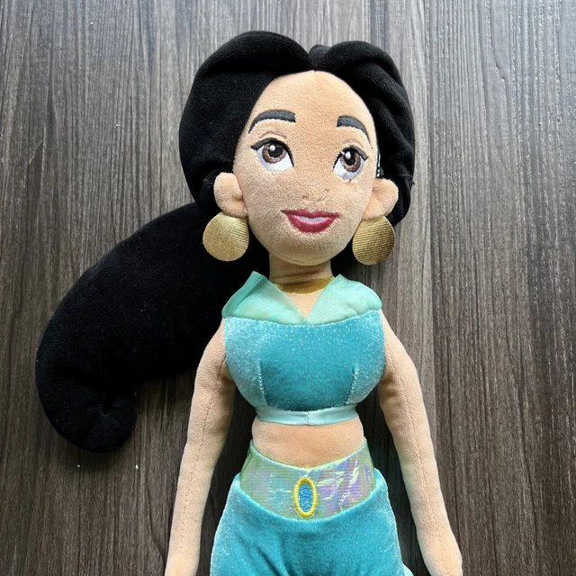 DISNEY STORE PRINCESS Jasmine Soft Stuffed Plush Doll Toy 20" Aladdin