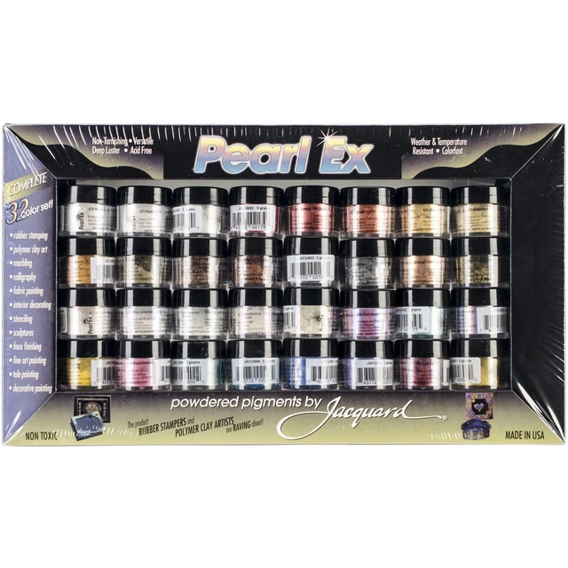 Pigmentos en polvo Jacquard Pearl Ex 3 g 32/paquete-JAC0632