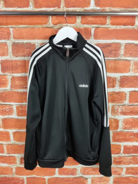 Boys Adidas Coat Age 13-14 Years Black Active Sport Track Jacket Full Zip 164Cm