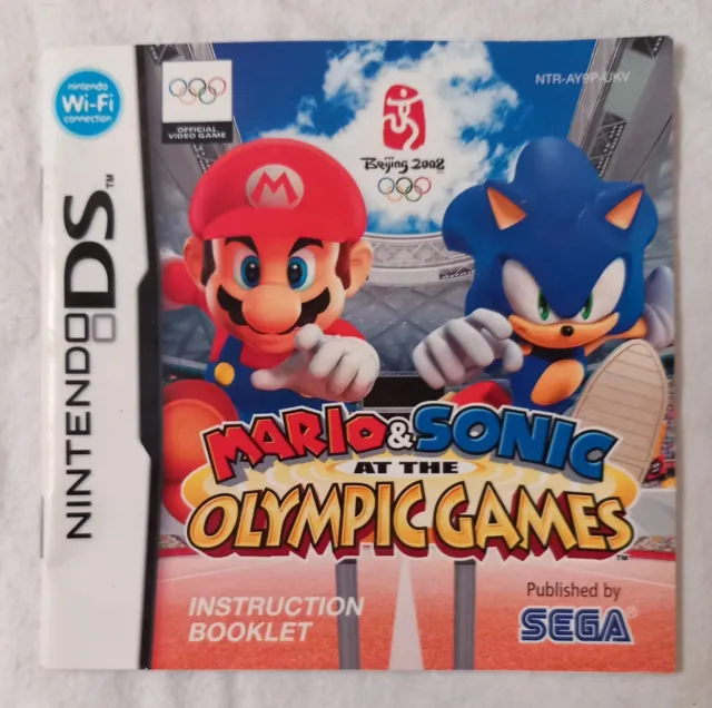 Nintendo ds booklet instructions manual Mario & Sonic Olympic games