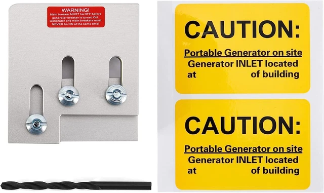 1 3/8 Inches Generator Interlock Kit Compatible with Square 150 or 200 Amp
