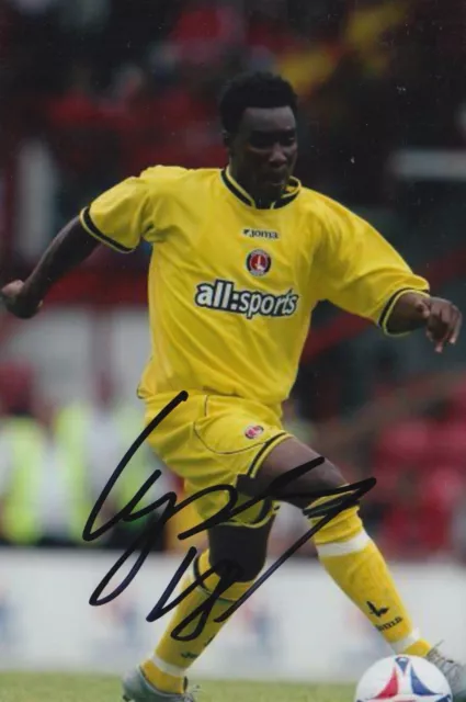 Lloyd Sam Hand Signed 6X4 Photo - Football Autograph - Charlton Athletic 2.