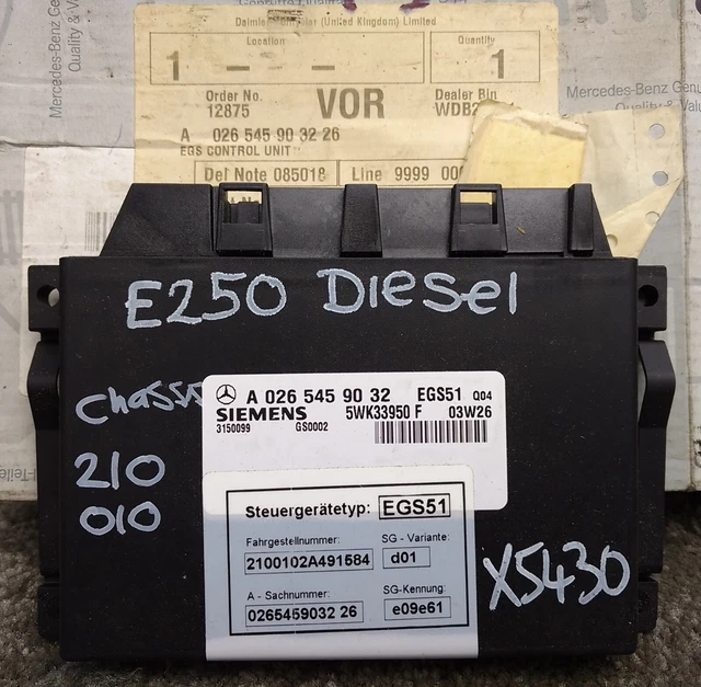 NEW MERCEDES W210 W202 E250D C220D E300 EGS Gearbox ECU Control Unit