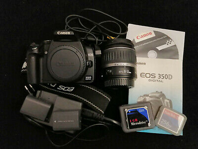 Canon EOS 350D avec 18-55mm EF-S II et accessoires