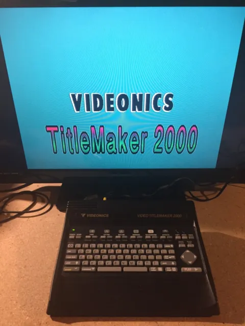 Videonics Digital Video Character Generator Titlemaker TM 2000 NTSC Tested/Works