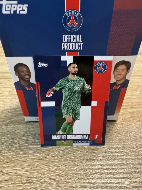 Carte Topps Donnarumma /50 - PSG Paris Saint-Germain, Numbered Black