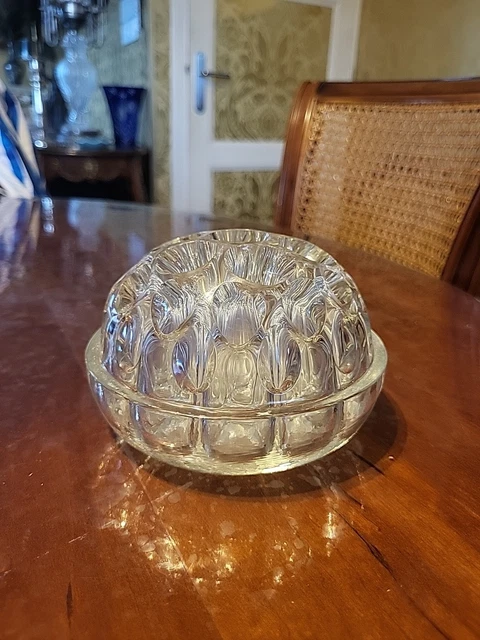 Grand Pique-fleurs Vintage En Verre 19 Trous - Made In France - Déco Intemporelle