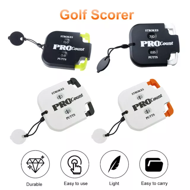 Mini Handy Golf Shot Count Stroke Putt Score Counter Two Digits Scoring Keeper