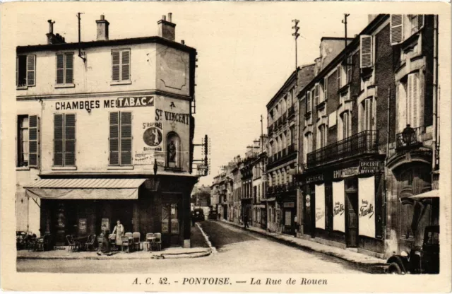CPA PONTOISE - La Rue de Rouen (107762)